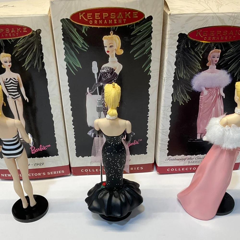 Hallmark Keepsake Barbie Doll Collector’s Series Ornaments  Set of 3 1994-1996